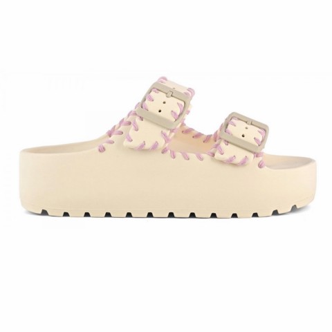 Slide maxi avorio donna Colors of California