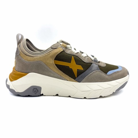 Sneaker tortora e militare uomo W6YZ