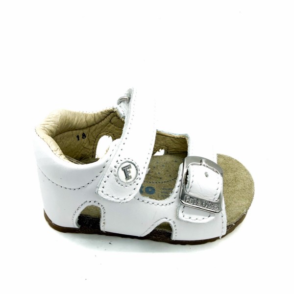 Sandalo pelle bianco bambino Falcotto