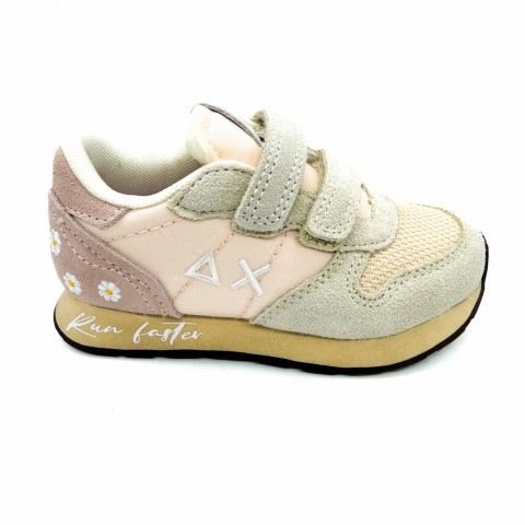 Sneaker beige e rosa nude bambina SUN 68