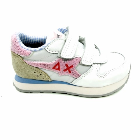 Sneaker bianca e rosa bambina SUN 68