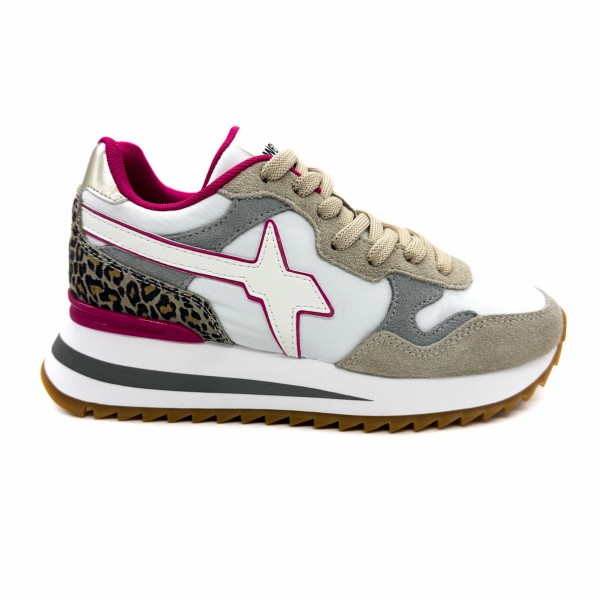 Sneaker beige bianca donna W6YZ