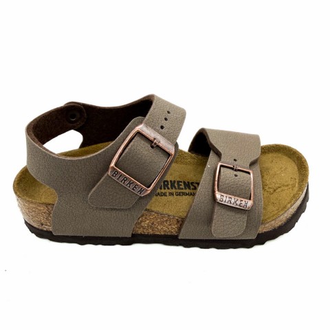 Sandalo marrone bambino Birkenstock NEW YORK