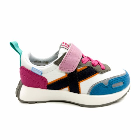 Sneaker azzurra multicolor bambina Munich