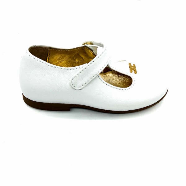 Mocassino pelle bianco avorio bambina Elisabetta Franchi la mia bambina