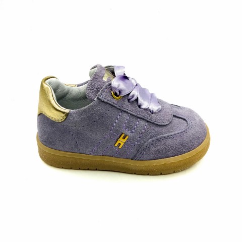 Sneaker lilla pelle scamosciata bambina Elisabetta Franchi la mia bambina