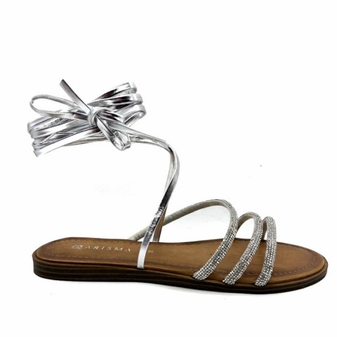 Sandalo argento alla schiava donna Kharisma