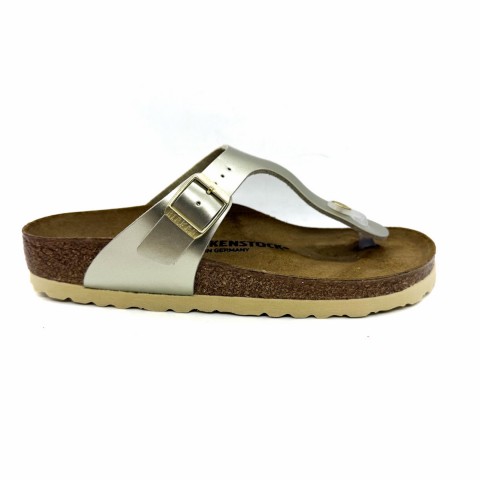 Sandalo infradito platino ragazza Birkenstock Gizeh
