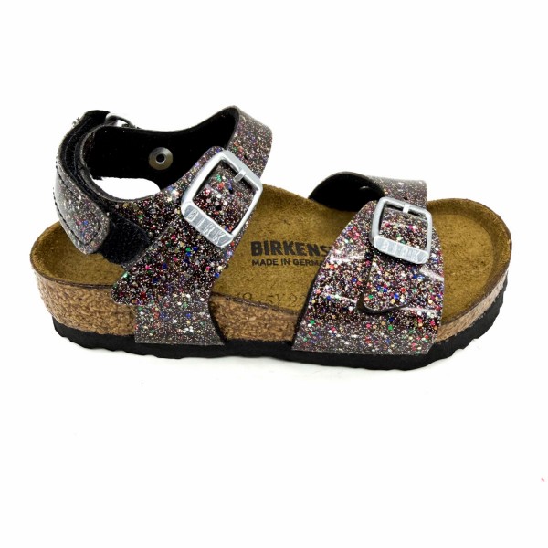 Sandalo nero cosmic bambina Birkenstock Rio
