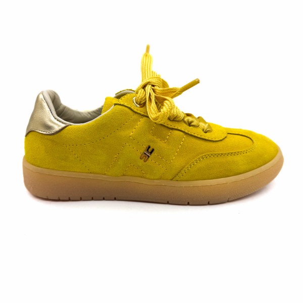 Sneaker in pelle scamosciata gialla bambina Elisabetta Franchi la mia bambina