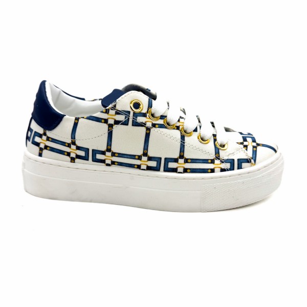 Sneaker bianca e blu bambina Elisabetta Franchi la mia bambina