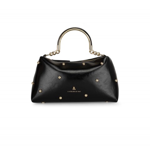 Borsa a mano nera donna Atelier du Sac