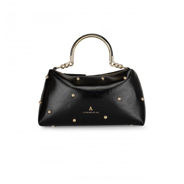 Borsa a mano nera donna Atelier du Sac