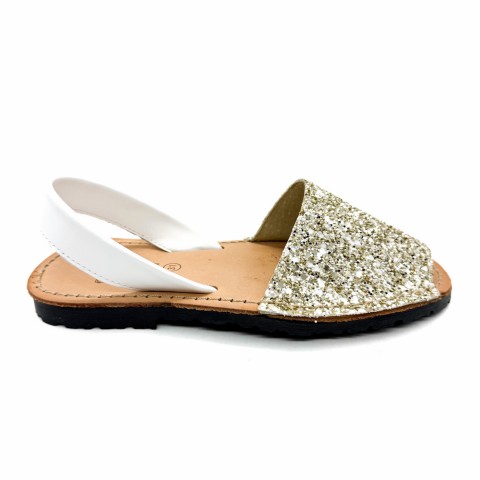 Minorchina glitter platino ragazza Panyno