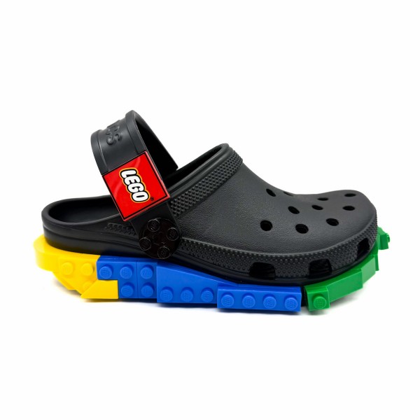 Sabot clog Lego nera bambino ragazzo Crocs