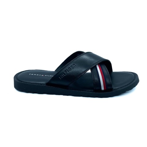 Sandalo nero uomo Tommy Hilfiger