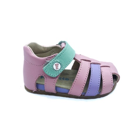 Sandalo semi chiuso rosa bambina Falcotto